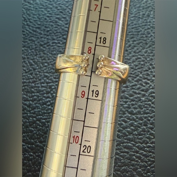 Vintage Sajen Sterling Silver Adjustable Citrine Dome Ring – Statement Style - Picture 6 of 9